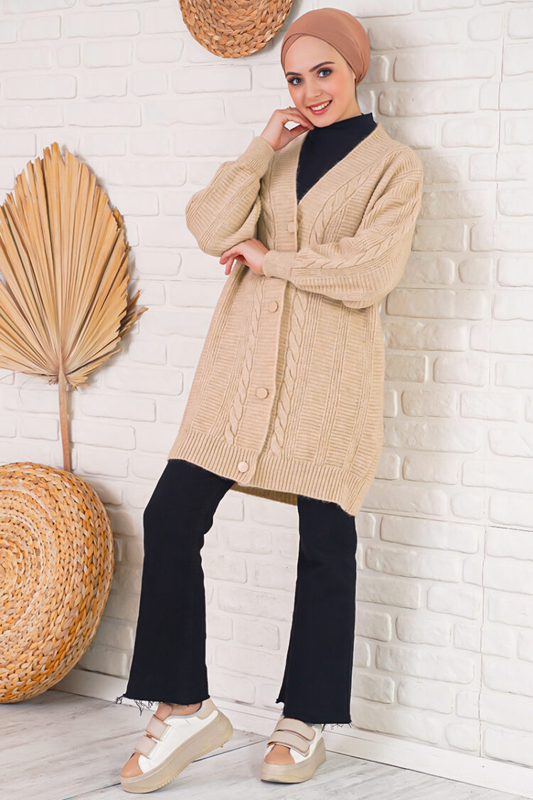 Knitwear Cardigan - Biscuit
