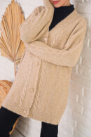Knitwear Cardigan - Biscuit - Brand: Bigdart - Women's Clothing Wholesale - Globality Store