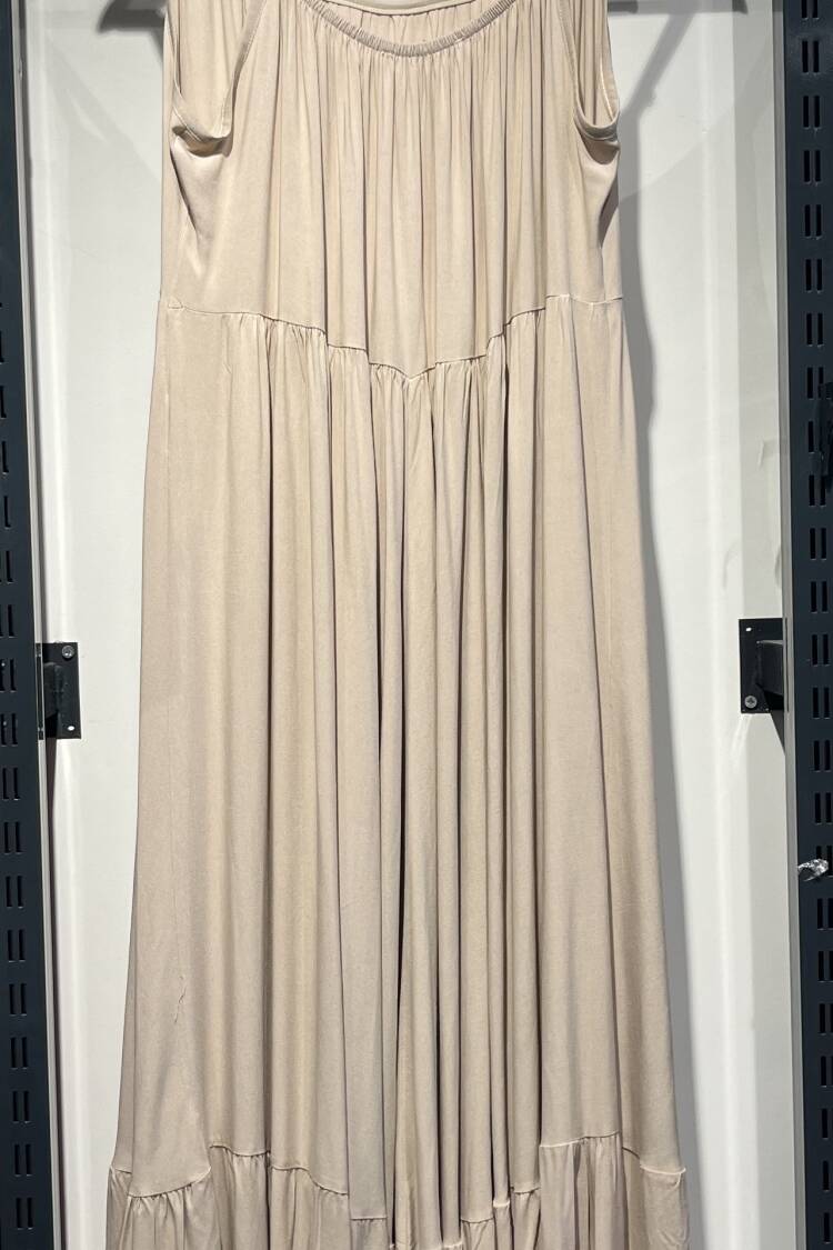 Strap Maxi Dress -Color