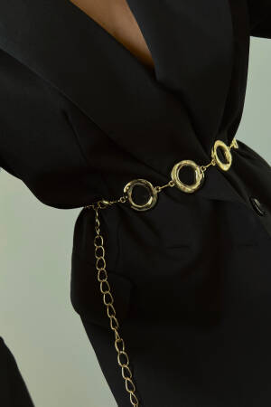 Round Design Chain Shirt Jacket Dress Trouser Belt