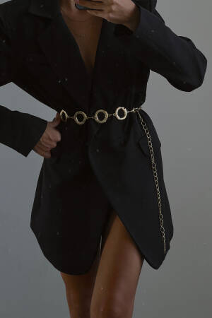 Round Design Chain Shirt Jacket Dress Trouser Belt