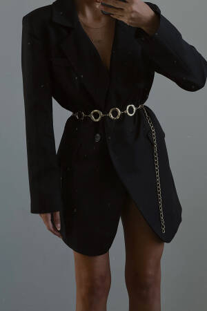 Round Design Chain Shirt Jacket Dress Trouser Belt