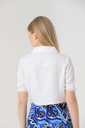 Leaf Patterned Stone Shirt - Brand: Topshow - Women's Clothing Wholesale - Globality Store