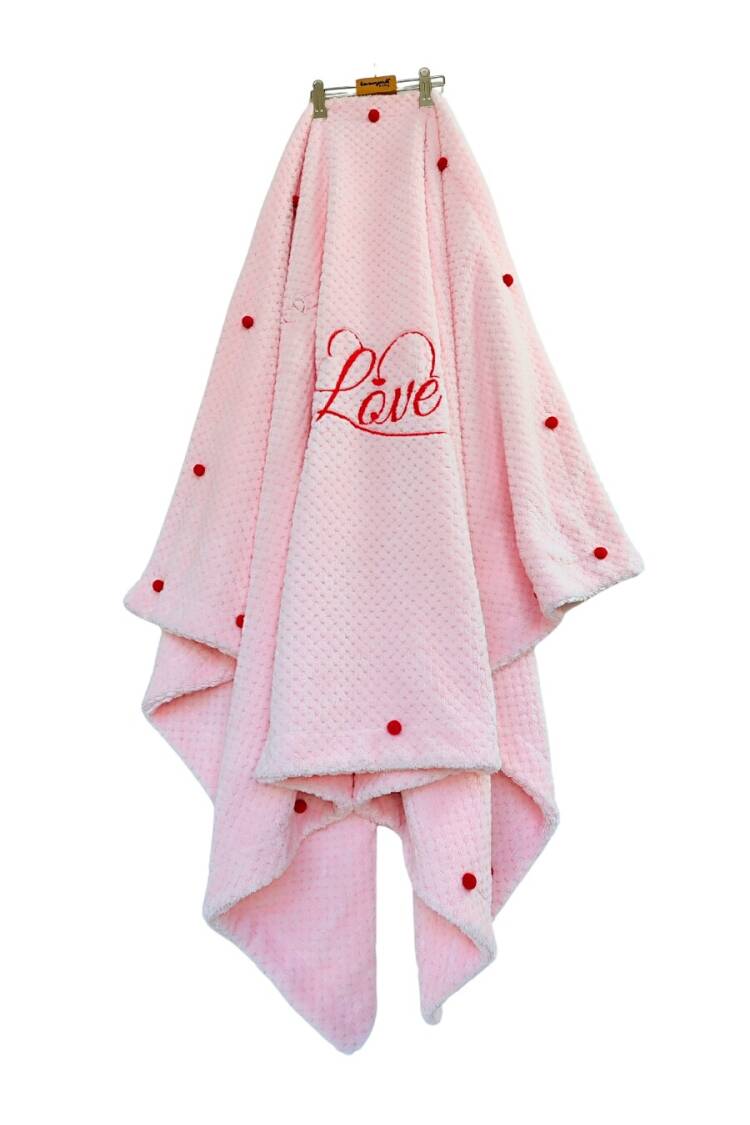 Arya Love Embroidered Luxury Blanket 0-36M - Brand: Tomuycuk - Kids & Baby Clothes Wholesale - Globality Store