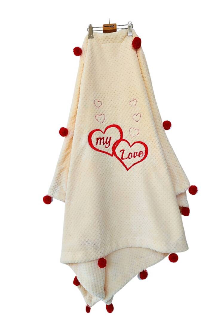 Arya Mylove Embroidered Luxury Blanket 0-36M - Brand: Tomuycuk - Kids & Baby Clothes Wholesale - Globality Store