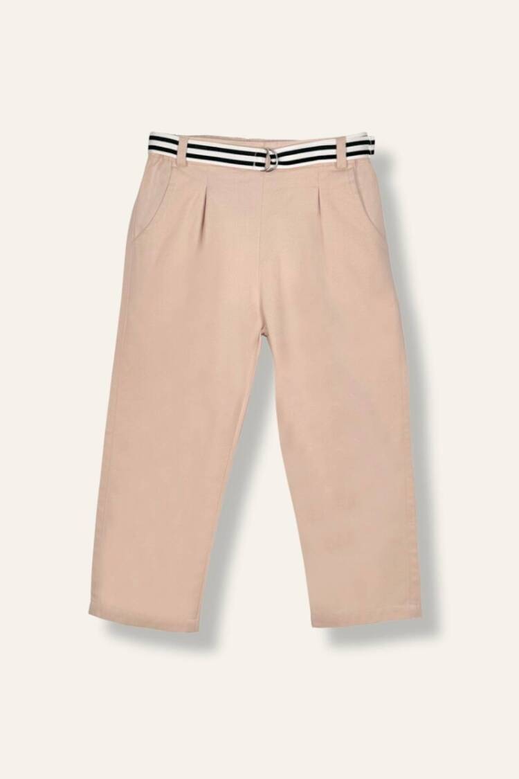 Baby Boy Belted Gabardine Trousers 6-24M - Brand: Mininio - Kids & Baby Clothes Wholesale - Globality Store