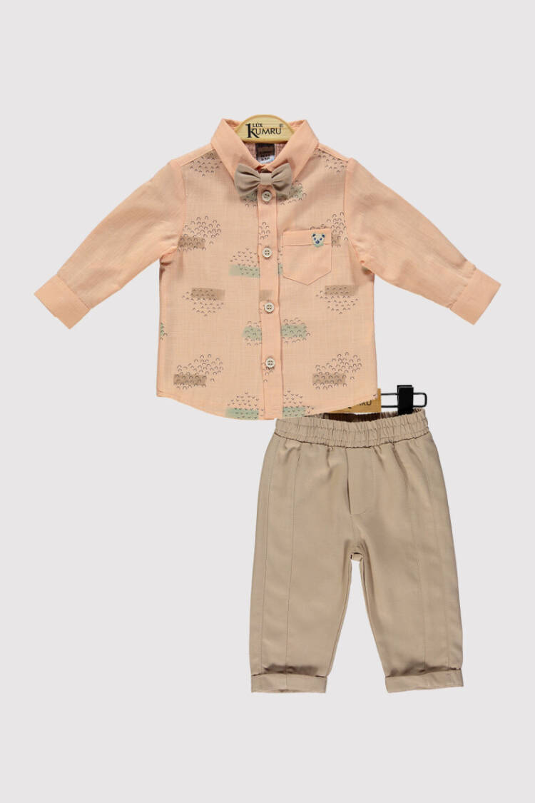 Baby Boy Bird Wavy Suit 6-18M - Brand: Kumru Bebe - Kids & Baby Clothes Wholesale - Globality Store