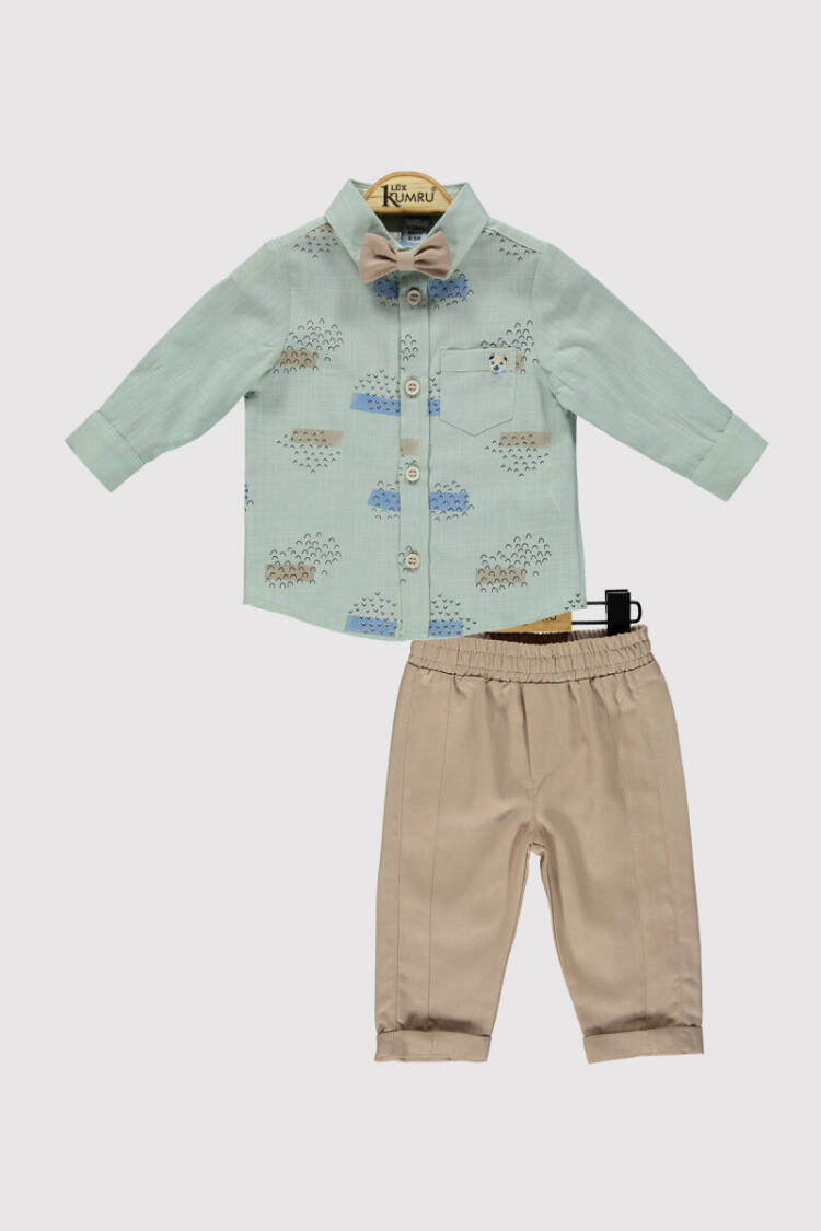 Baby Boy Bird Wavy Suit 6-18M - Brand: Kumru Bebe - Kids & Baby Clothes Wholesale - Globality Store