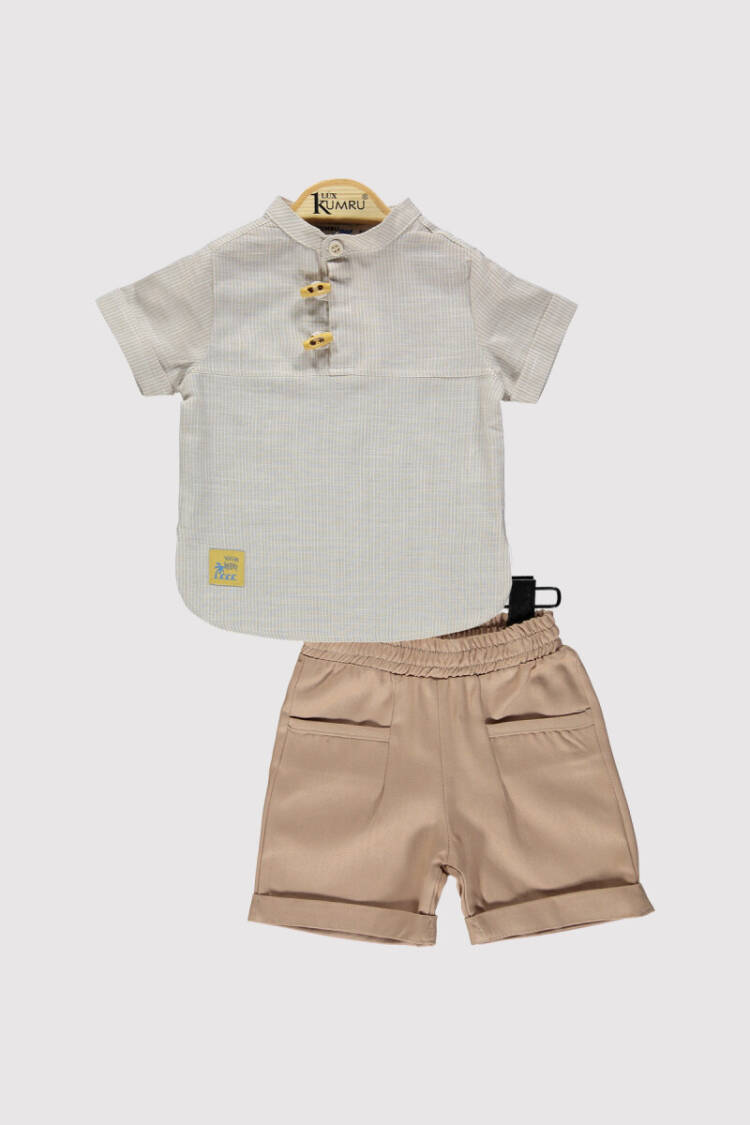 Baby Boy Buttoned Suit 6-18M - Brand: Kumru Bebe - Kids & Baby Clothes Wholesale - Globality Store