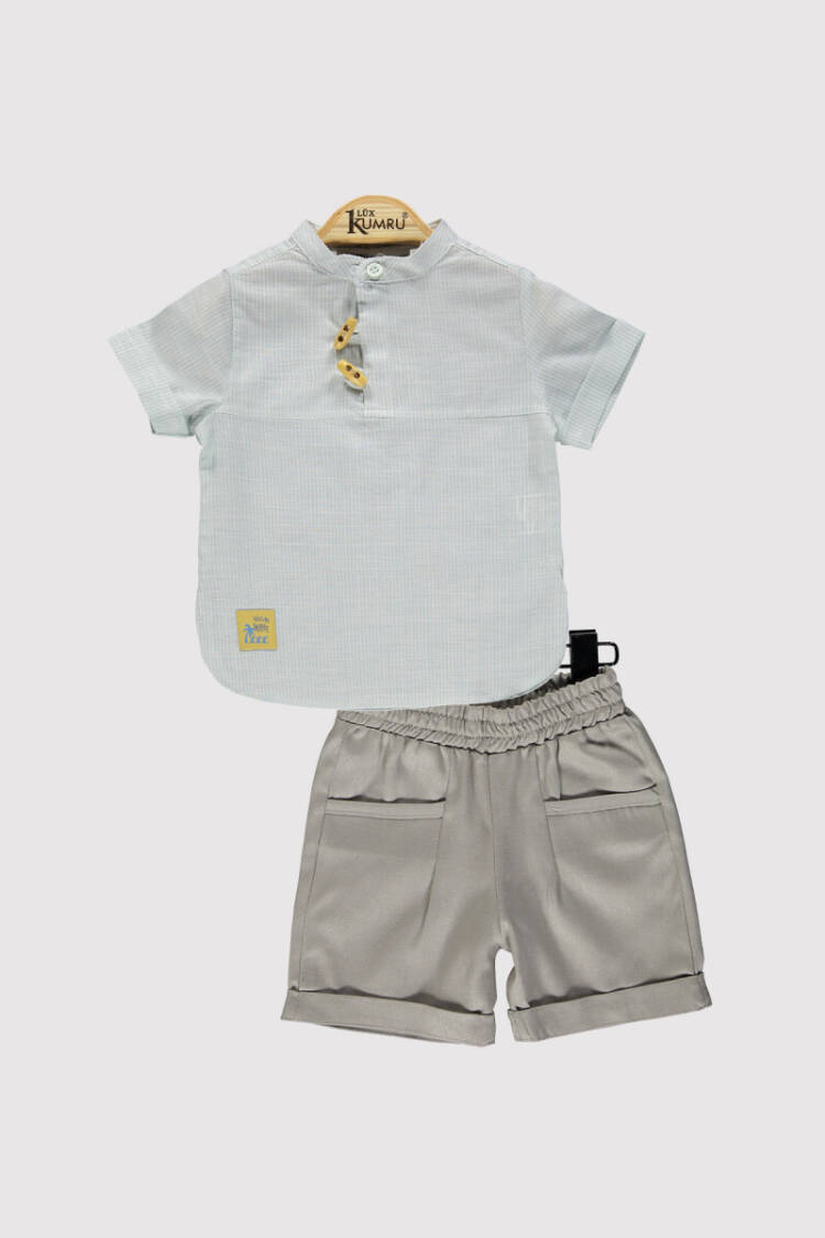 Baby Boy Buttoned Suit 6-18M - Brand: Kumru Bebe - Kids & Baby Clothes Wholesale - Globality Store