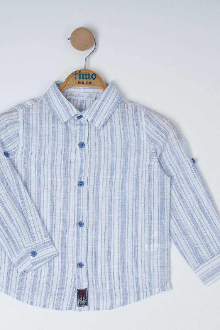 Baby Boy Classic Striped Shirt6-24M - Brand: Timo - Kids & Baby Clothes Wholesale - Globality Store