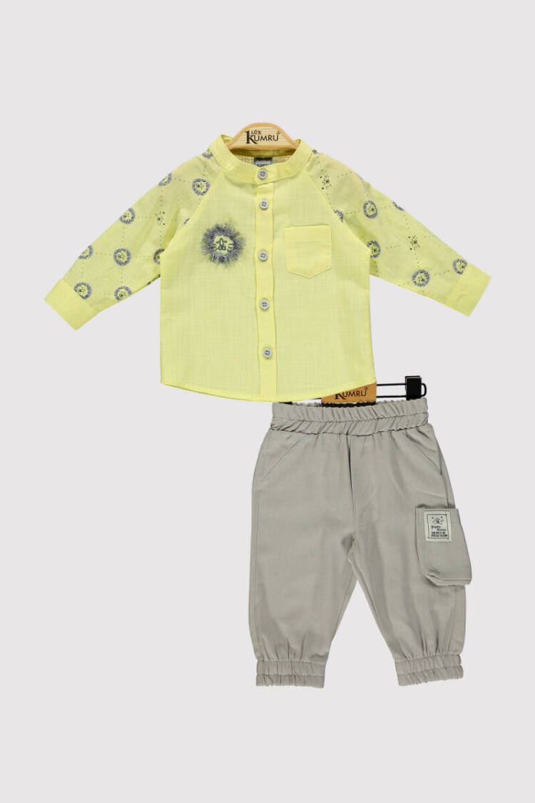 Baby Boy Lion Embroidered Set 6-18M - Brand: Kumru Bebe - Kids & Baby Clothes Wholesale - Globality Store