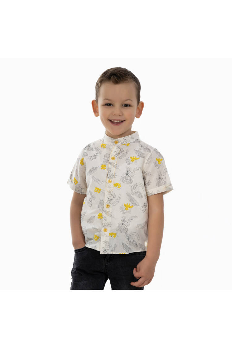 Baby Boy Mandarin Collar Palm Tree Shirt 6-24M - Brand: Timo - Kids & Baby Clothes Wholesale - Globality Store