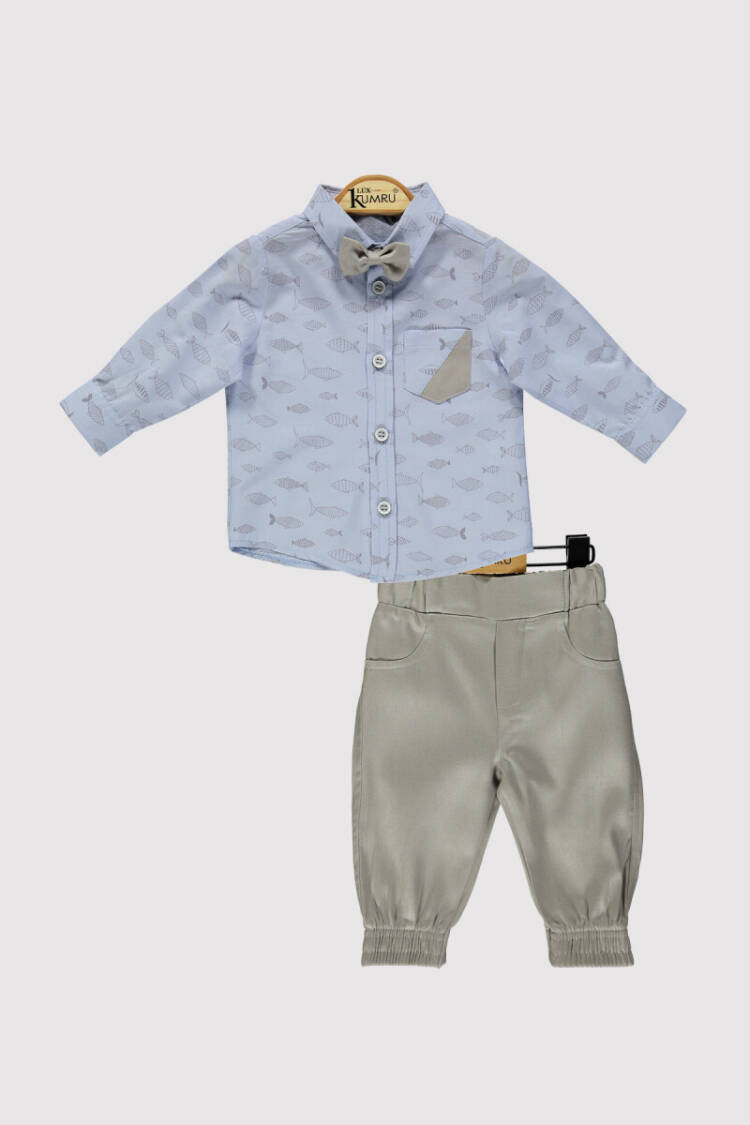 Baby Boy Shirt Set 6-18M - Brand: Kumru Bebe - Kids & Baby Clothes Wholesale - Globality Store
