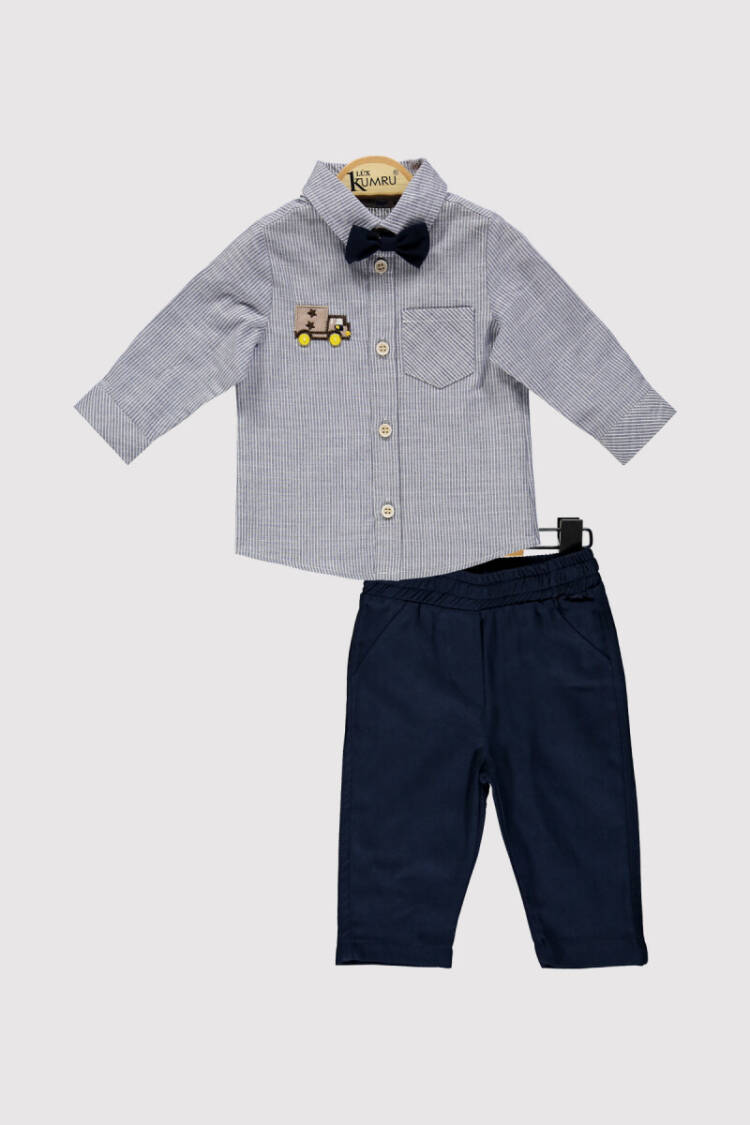 Baby Boy Truck Embroidered Set 6-18M - Brand: Kumru Bebe - Kids & Baby Clothes Wholesale - Globality Store