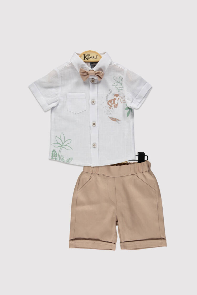 Baby Boys Tropical Shirt Set 6-18M - Brand: Kumru Bebe - Kids & Baby Clothes Wholesale - Globality Store