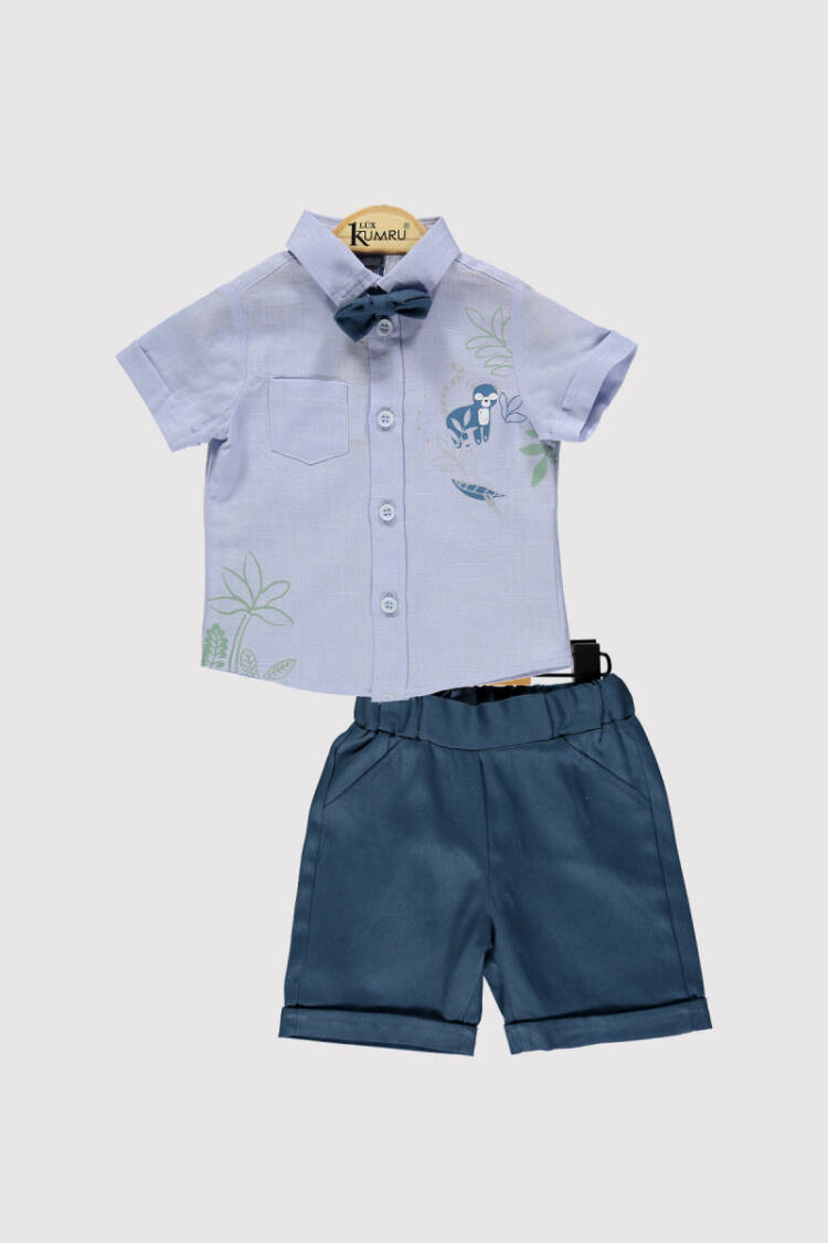 Baby Boys Tropical Shirt Set 6-18M - Brand: Kumru Bebe - Kids & Baby Clothes Wholesale - Globality Store