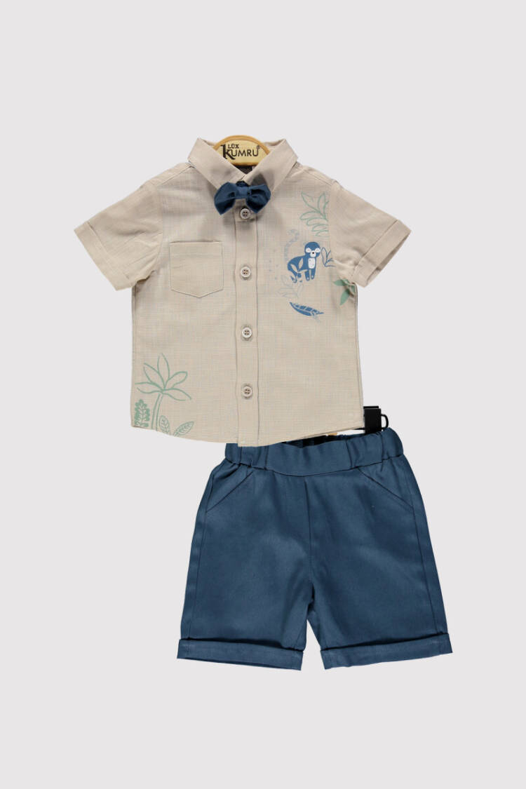 Baby Boys Tropical Shirt Set 6-18M - Brand: Kumru Bebe - Kids & Baby Clothes Wholesale - Globality Store