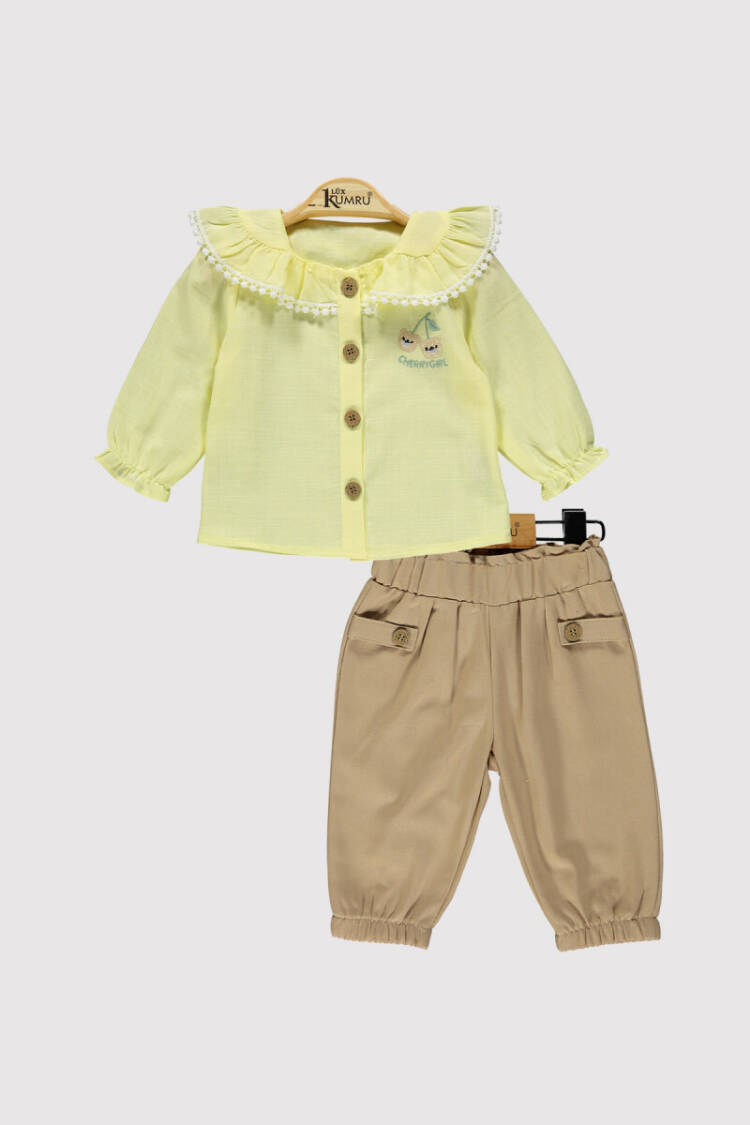 Baby Girl Cherry Girl Set 6-18M - Brand: Kumru Bebe - Kids & Baby Clothes Wholesale - Globality Store