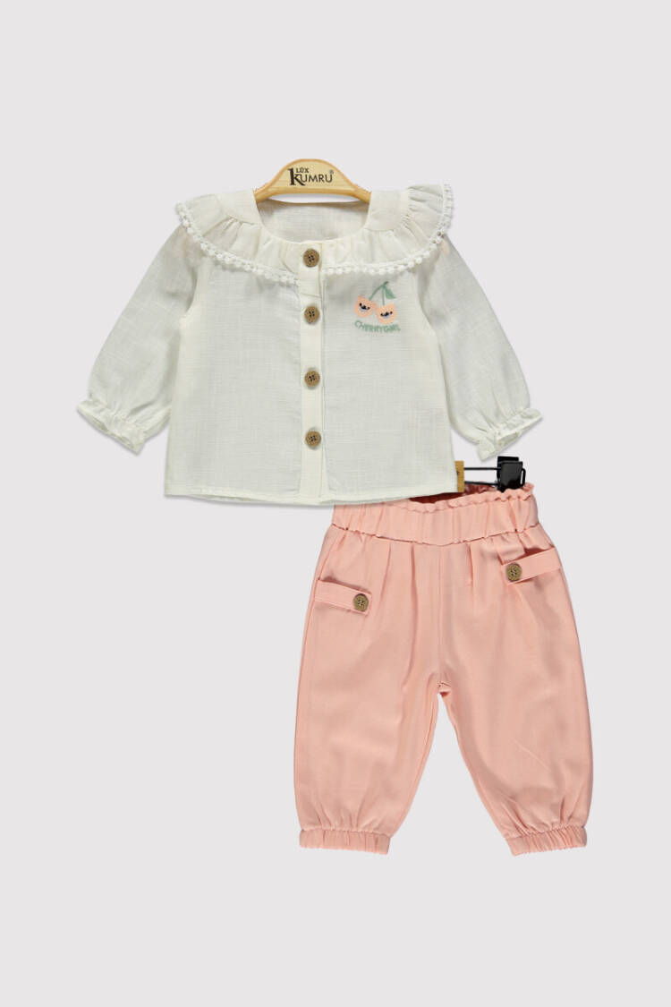 Baby Girl Cherry Girl Set 6-18M - Brand: Kumru Bebe - Kids & Baby Clothes Wholesale - Globality Store