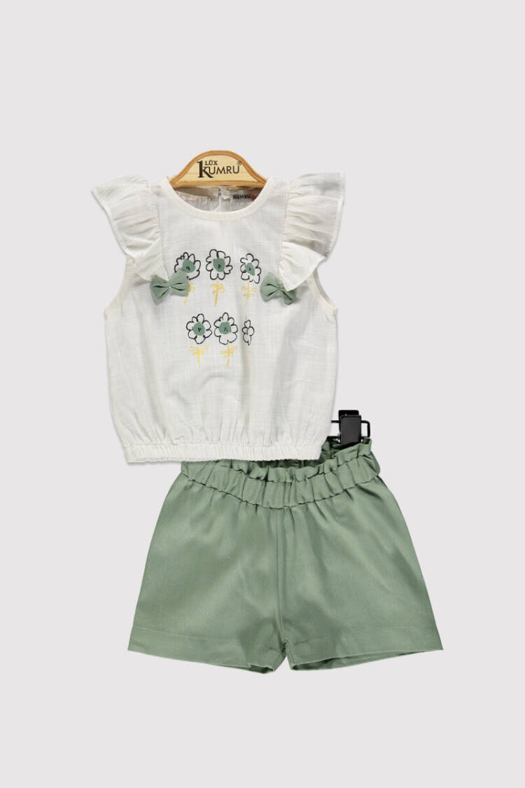 Baby Girl Daisy Printed Set 6-18M - Brand: Kumru Bebe - Kids & Baby Clothes Wholesale - Globality Store