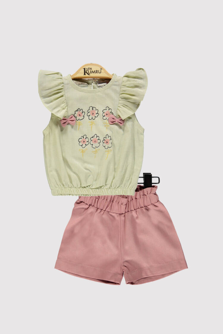Baby Girl Daisy Printed Set 6-18M - Brand: Kumru Bebe - Kids & Baby Clothes Wholesale - Globality Store