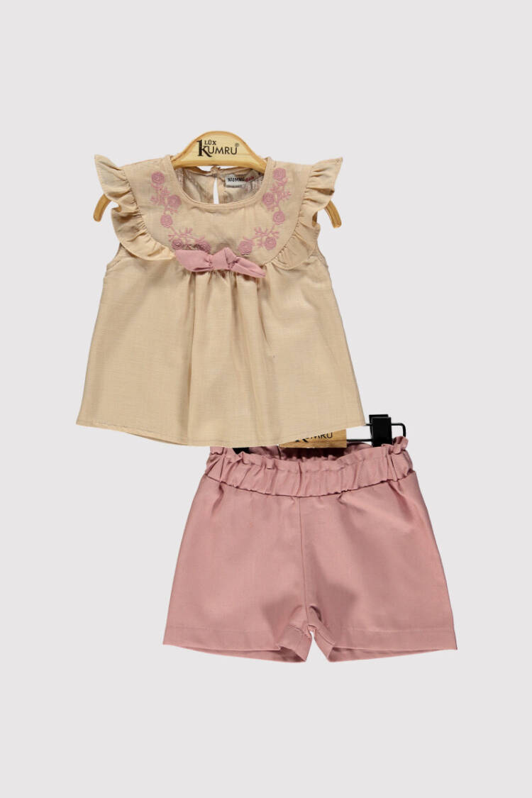 Baby Girl Embroidered Front Set 6-18M - Brand: Kumru Bebe - Kids & Baby Clothes Wholesale - Globality Store