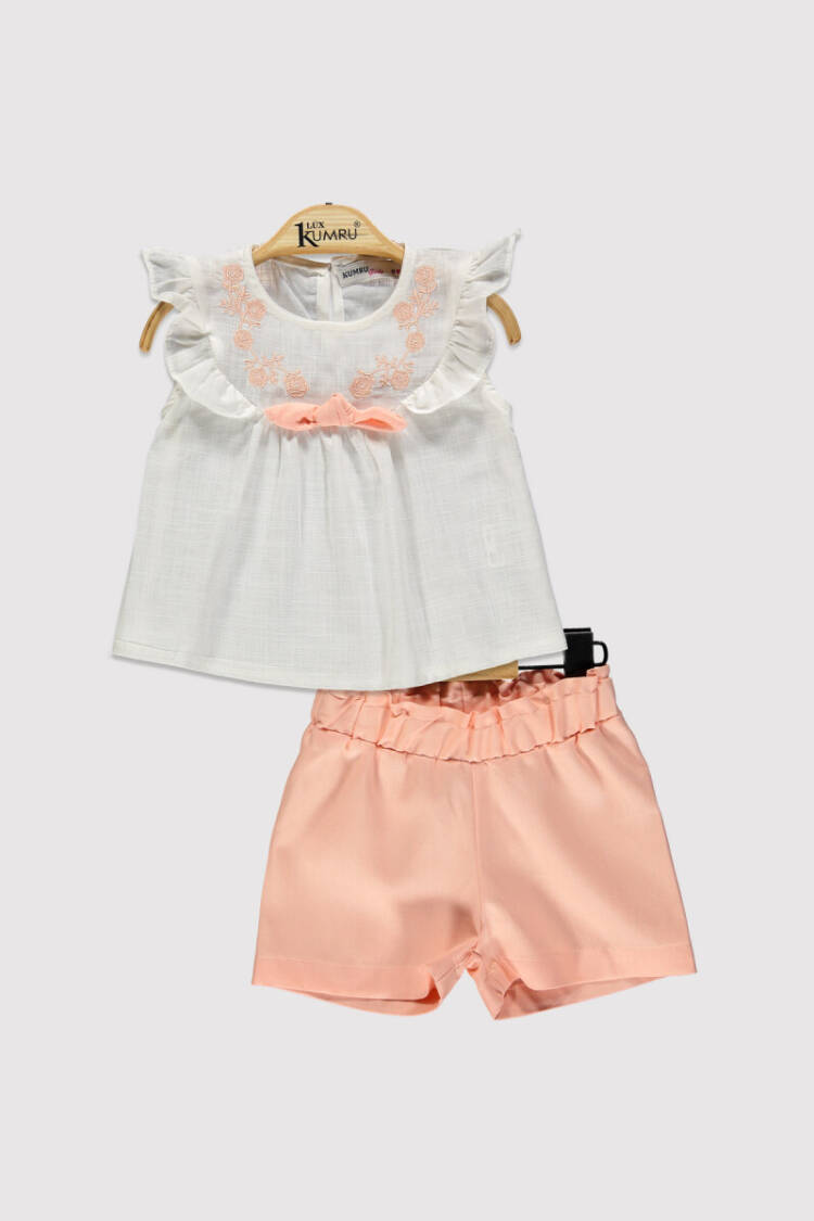 Baby Girl Embroidered Front Set 6-18M - Brand: Kumru Bebe - Kids & Baby Clothes Wholesale - Globality Store