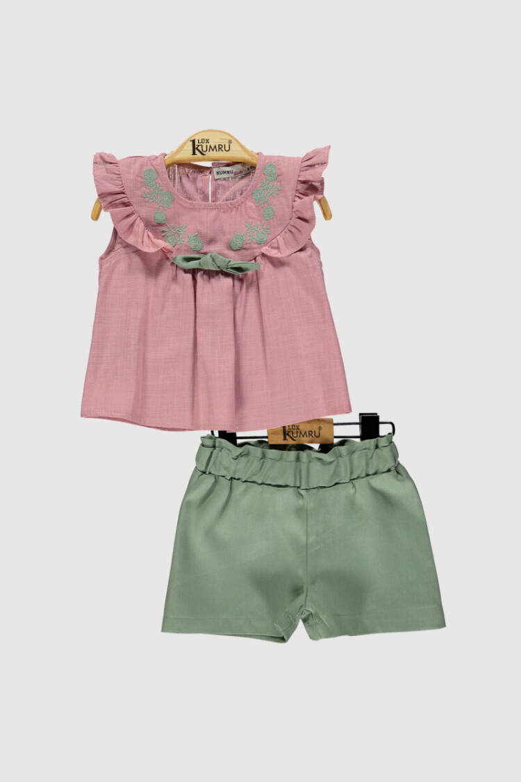Baby Girl Embroidered Front Set 6-18M - Brand: Kumru Bebe - Kids & Baby Clothes Wholesale - Globality Store