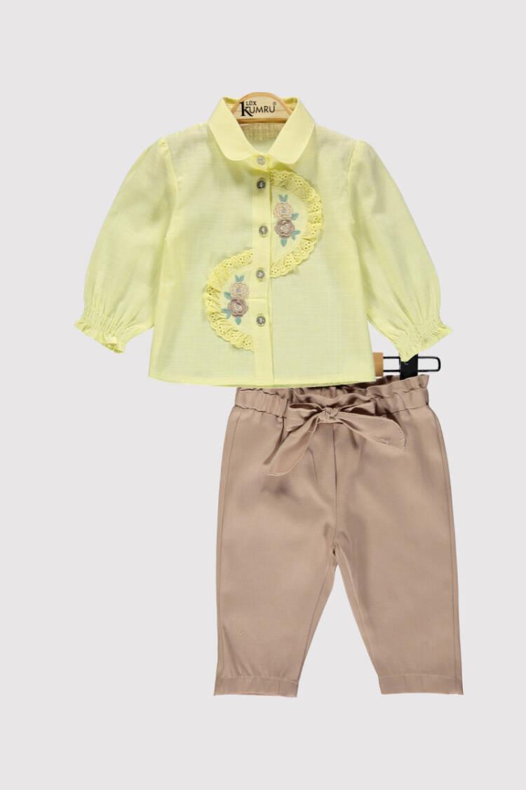 Baby Girl Embroidered Set 6-18M - Brand: Kumru Bebe - Kids & Baby Clothes Wholesale - Globality Store