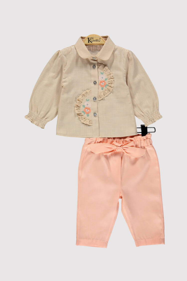 Baby Girl Embroidered Set 6-18M - Brand: Kumru Bebe - Kids & Baby Clothes Wholesale - Globality Store