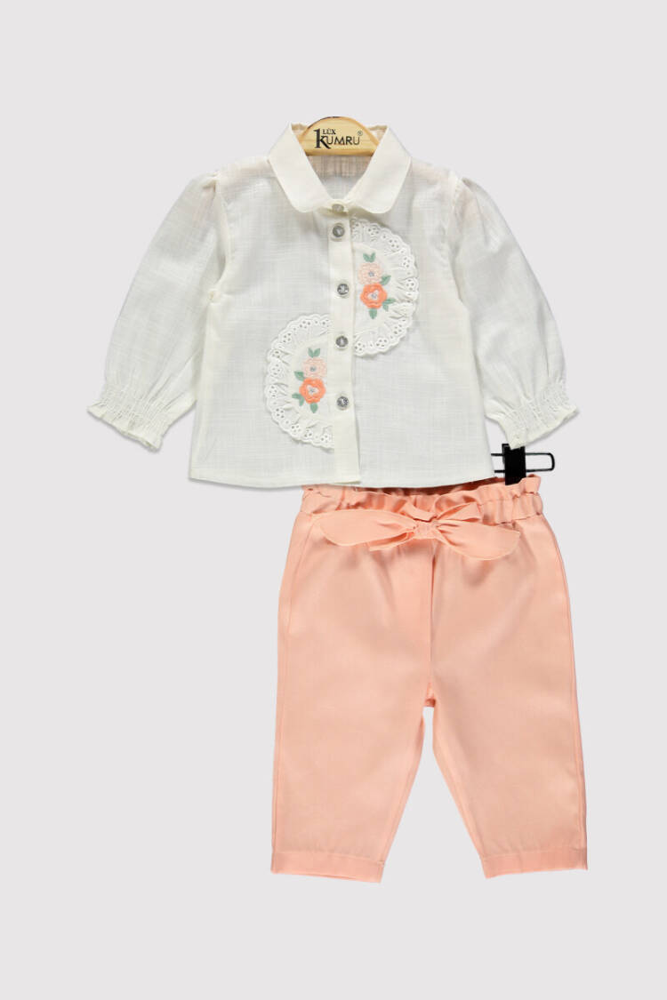 Baby Girl Embroidered Set 6-18M - Brand: Kumru Bebe - Kids & Baby Clothes Wholesale - Globality Store