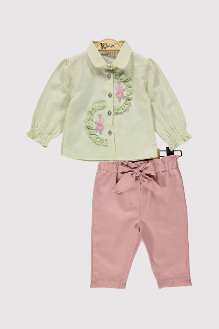 Baby Girl Embroidered Set 6-18M - Brand: Kumru Bebe - Kids & Baby Clothes Wholesale - Globality Store