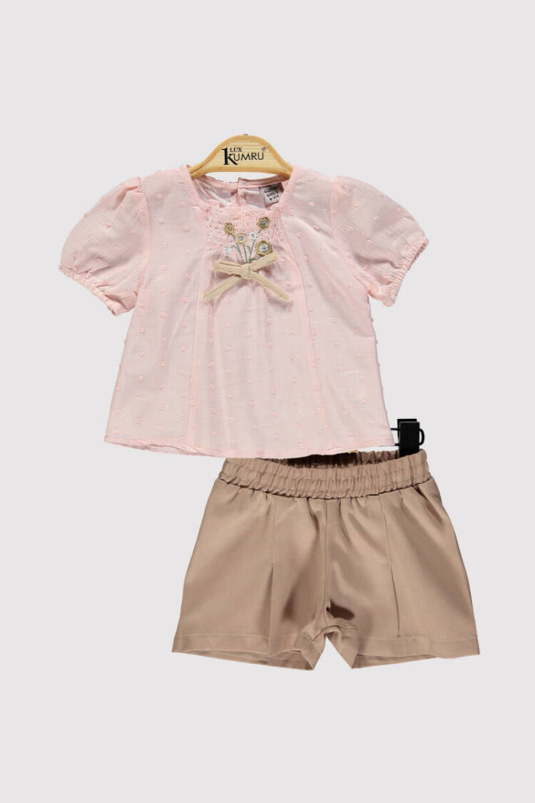 Baby Girl Embroidered Top Set 6-18M - Brand: Kumru Bebe - Kids & Baby Clothes Wholesale - Globality Store