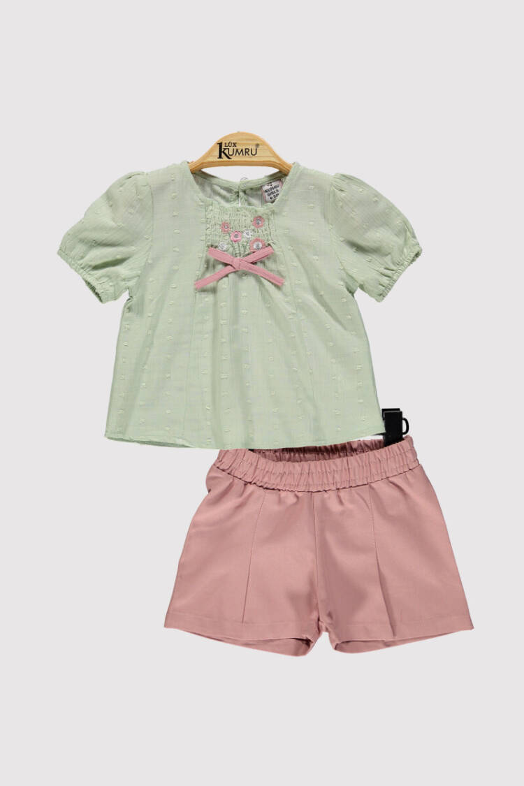 Baby Girl Embroidered Top Set 6-18M - Brand: Kumru Bebe - Kids & Baby Clothes Wholesale - Globality Store