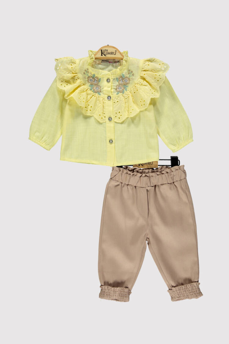 Baby Girl Lace Embroidered Set 6-18M - Brand: Kumru Bebe - Kids & Baby Clothes Wholesale - Globality Store