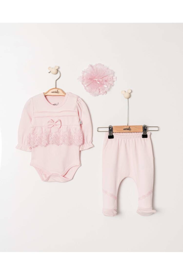 Baby Girl Marliana Set 3 Piece Set 0-6M - Brand: Miniborn - Kids & Baby Clothes Wholesale - Globality Store