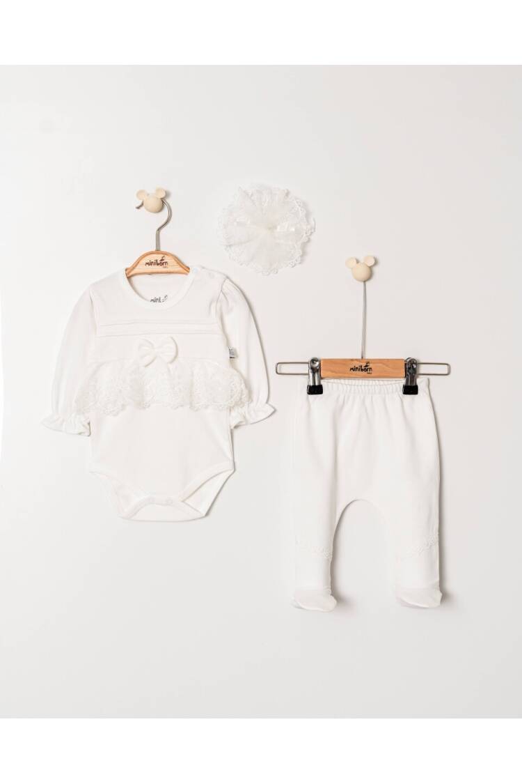 Baby Girl Marliana Set 3 Piece Set 0-6M - Brand: Miniborn - Kids & Baby Clothes Wholesale - Globality Store
