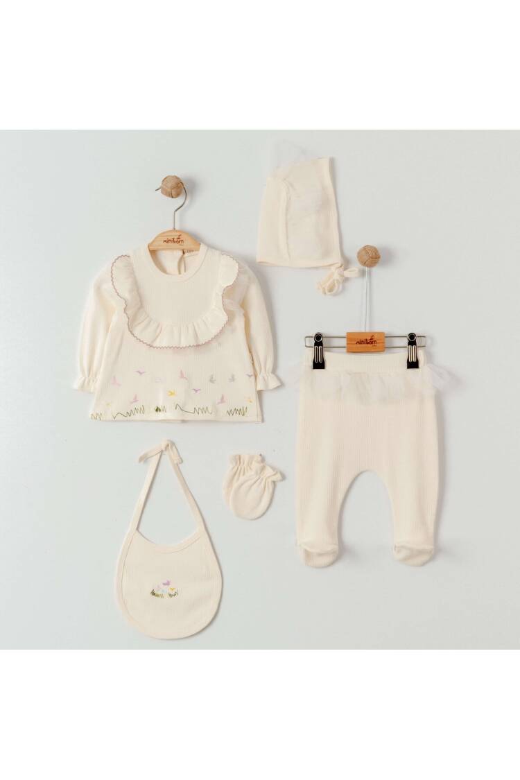 Baby Girl Pigeon 5-Piece Set 0-6M - Brand: Miniborn - Kids & Baby Clothes Wholesale - Globality Store