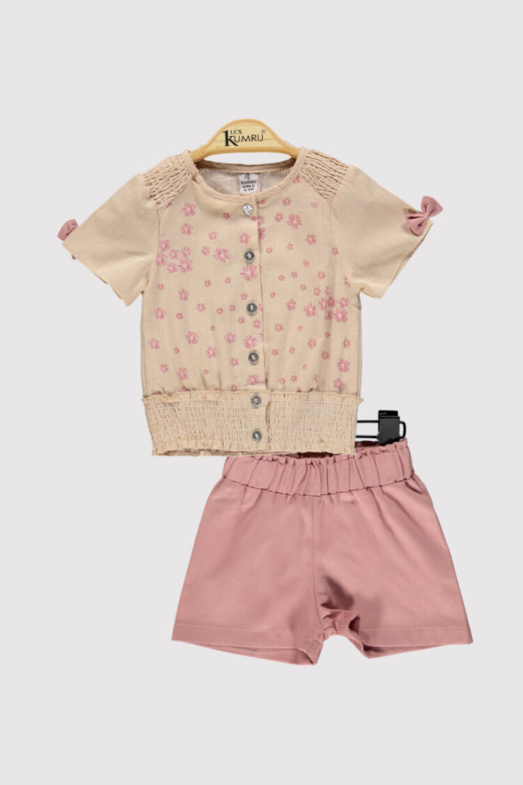 Baby Girl Printed Set 6-18M - Brand: Kumru Bebe - Kids & Baby Clothes Wholesale - Globality Store