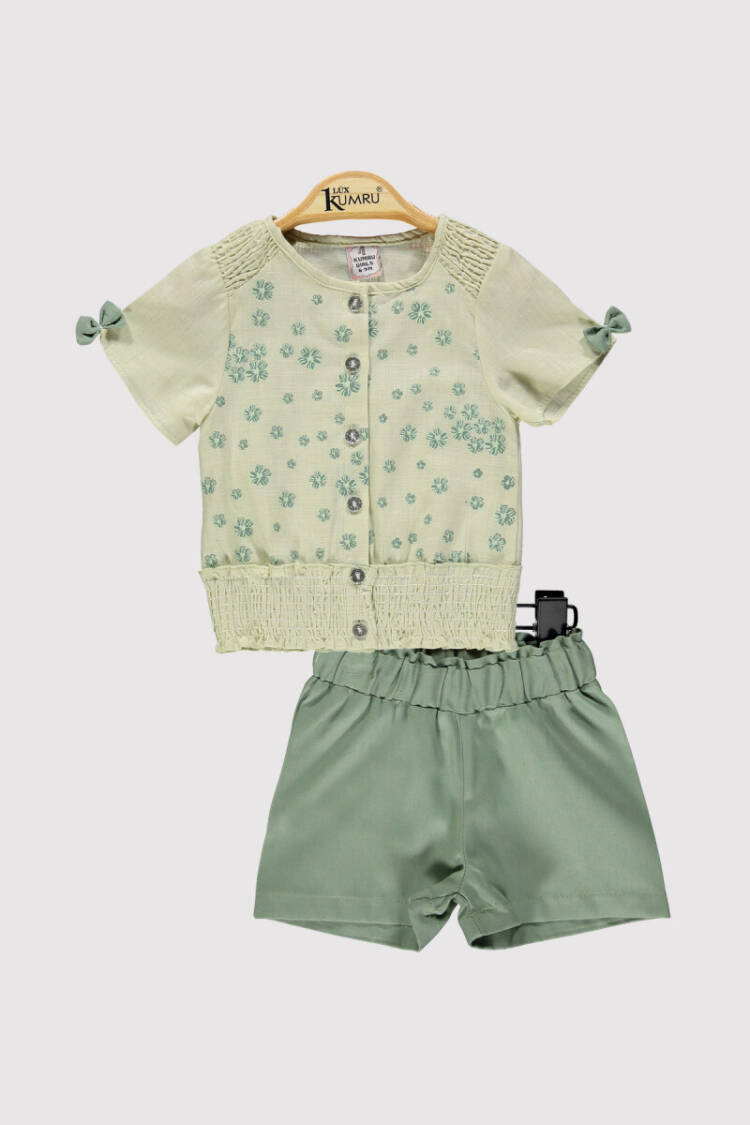 Baby Girl Printed Set 6-18M - Brand: Kumru Bebe - Kids & Baby Clothes Wholesale - Globality Store