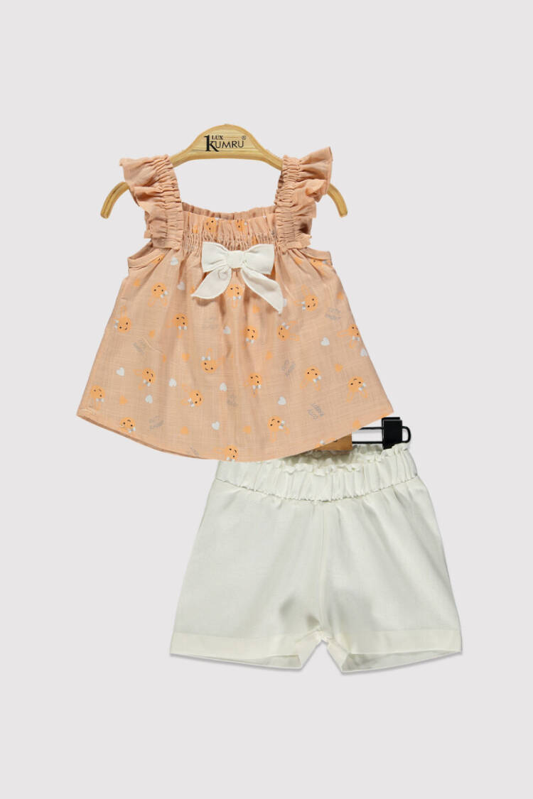 Baby Girl Rabbit Printed Set 6-18M - Brand: Kumru Bebe - Kids & Baby Clothes Wholesale - Globality Store