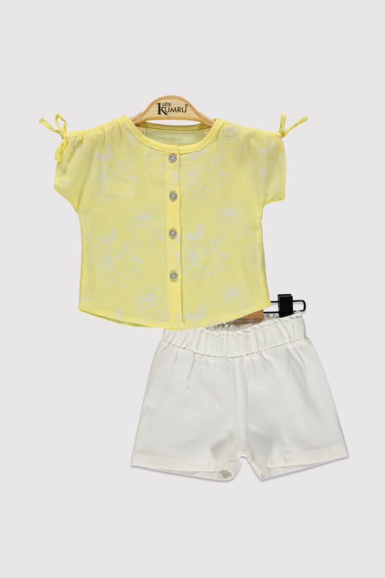 Baby Girl Rose Printed Shirt 6-18M - Brand: Kumru Bebe - Kids & Baby Clothes Wholesale - Globality Store