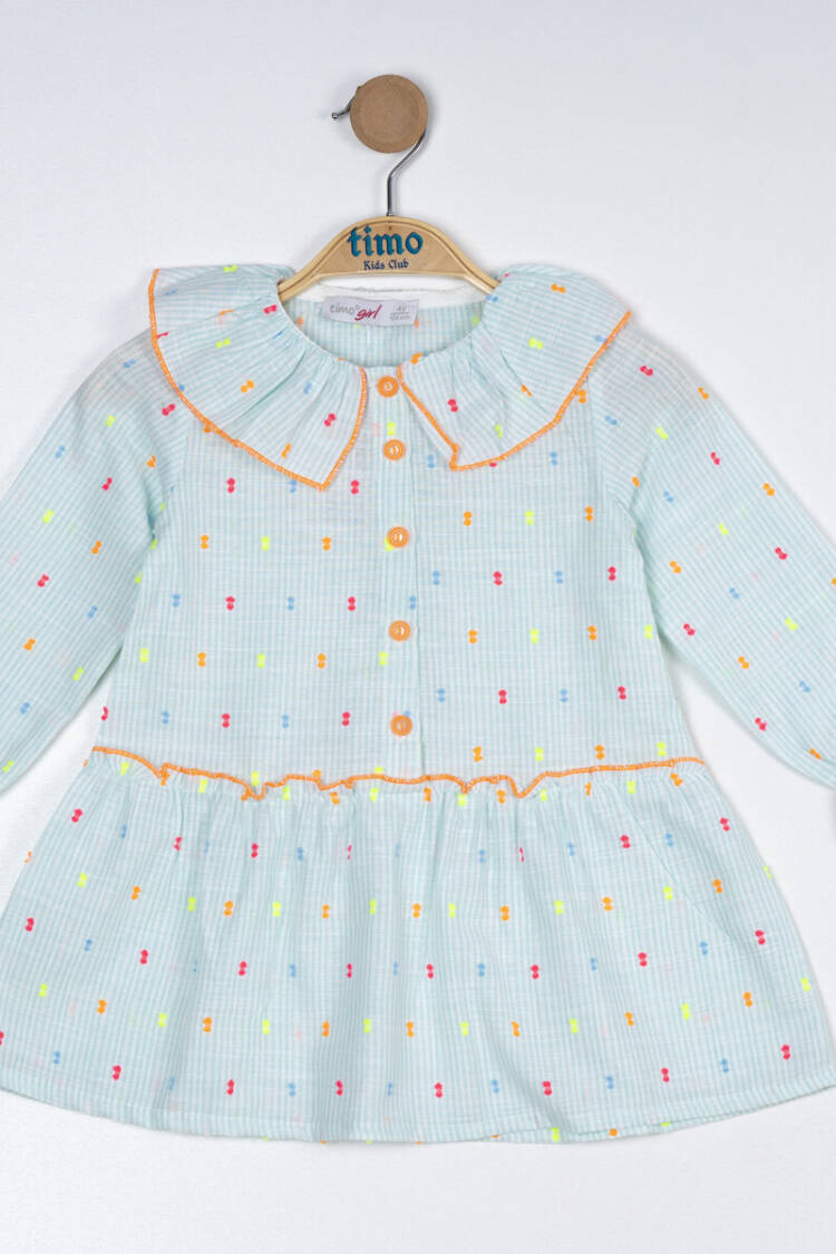 Baby Girl Ruffle Collar Dress 6-24M - Brand: Timo - Kids & Baby Clothes Wholesale - Globality Store