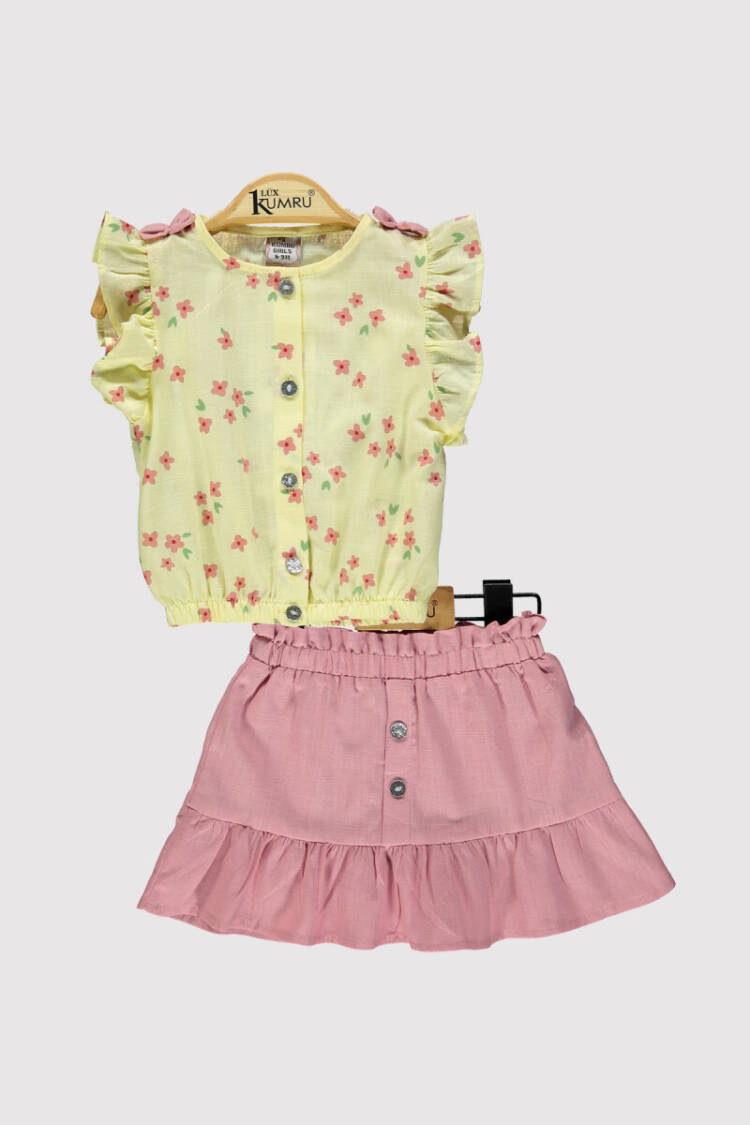 Baby Girl Shirt Daisy Set 6-18M - Brand: Kumru Bebe - Kids & Baby Clothes Wholesale - Globality Store