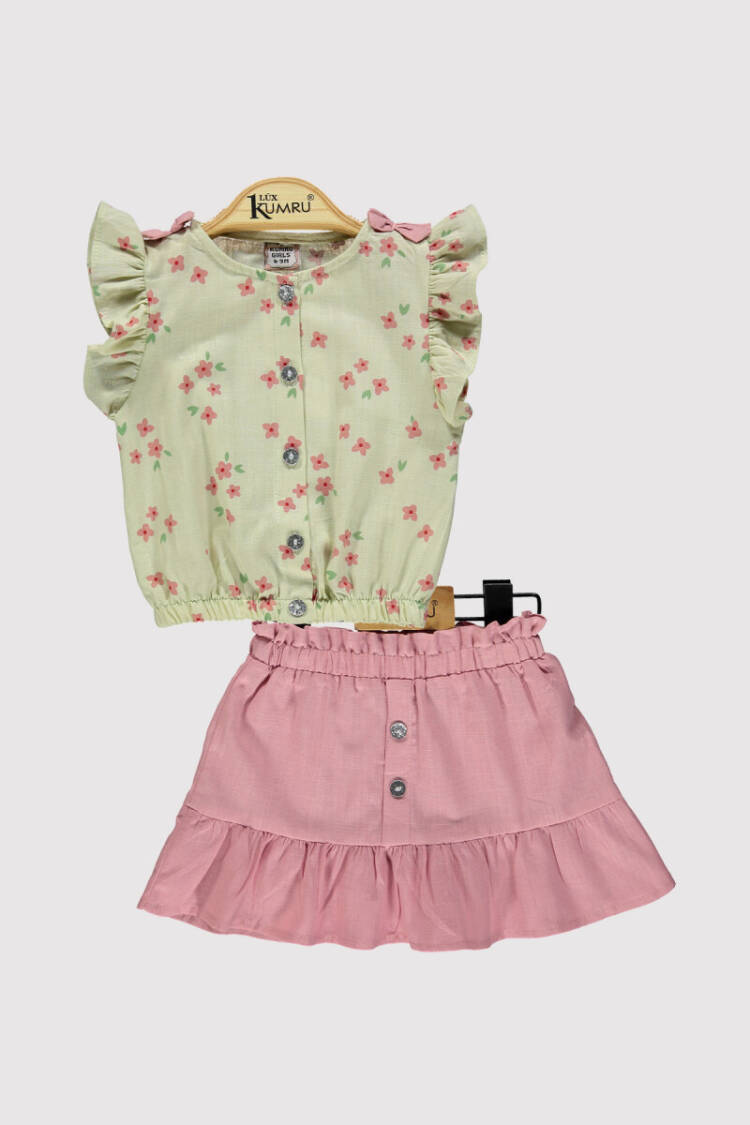 Baby Girl Shirt Daisy Set 6-18M - Brand: Kumru Bebe - Kids & Baby Clothes Wholesale - Globality Store