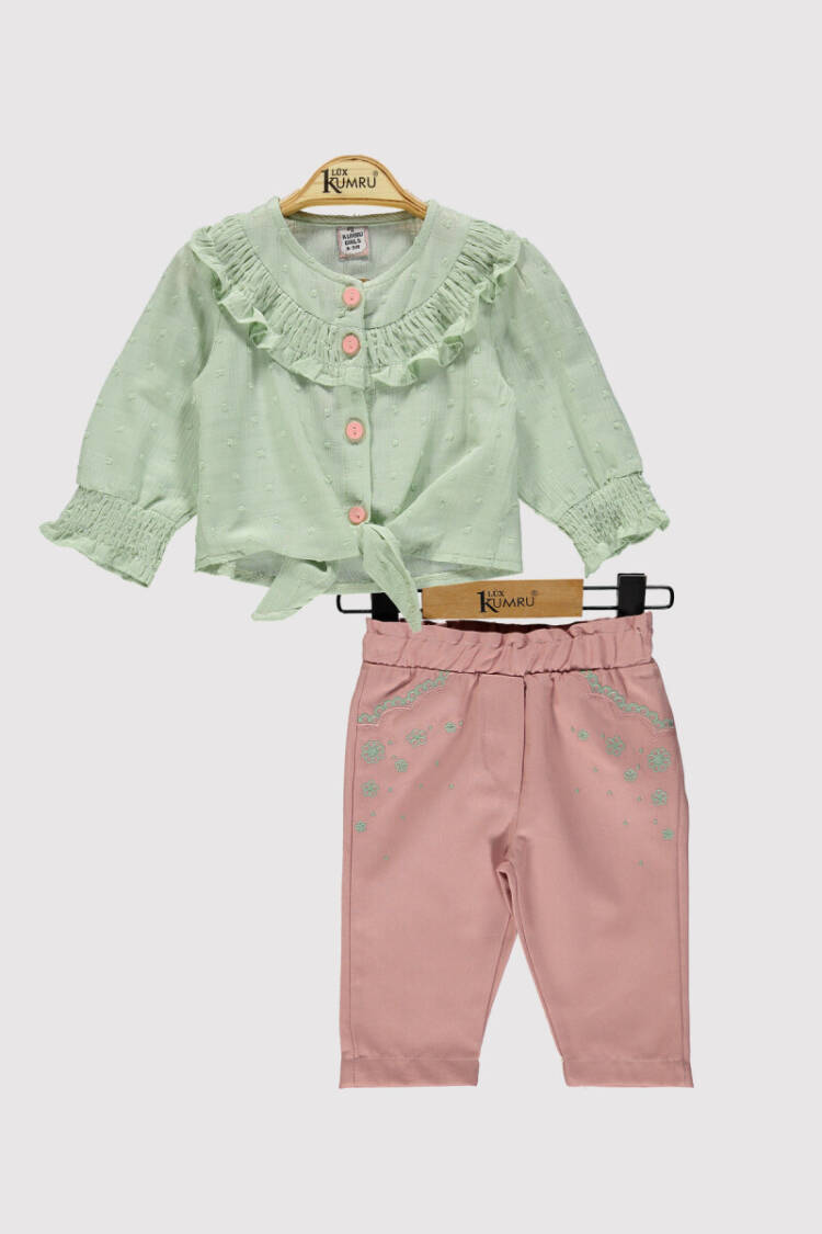 Baby Girl Shirt Set 6-18M - Brand: Kumru Bebe - Kids & Baby Clothes Wholesale - Globality Store