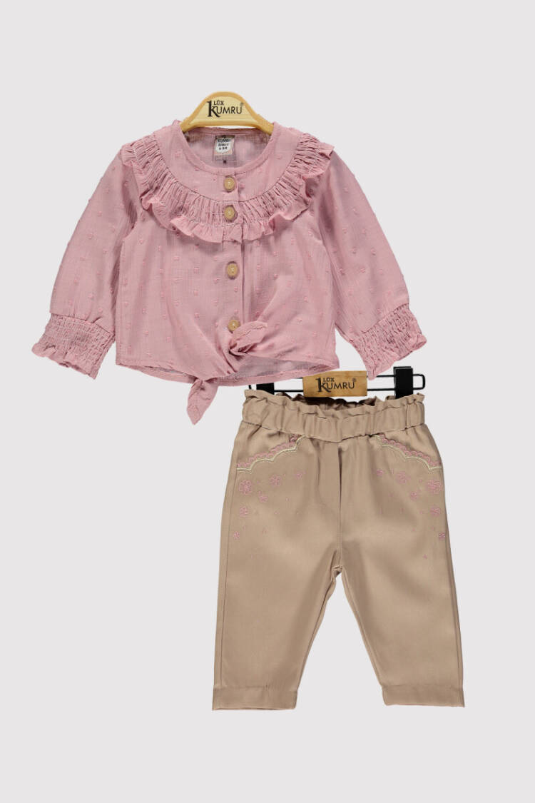 Baby Girl Shirt Set 6-18M - Brand: Kumru Bebe - Kids & Baby Clothes Wholesale - Globality Store