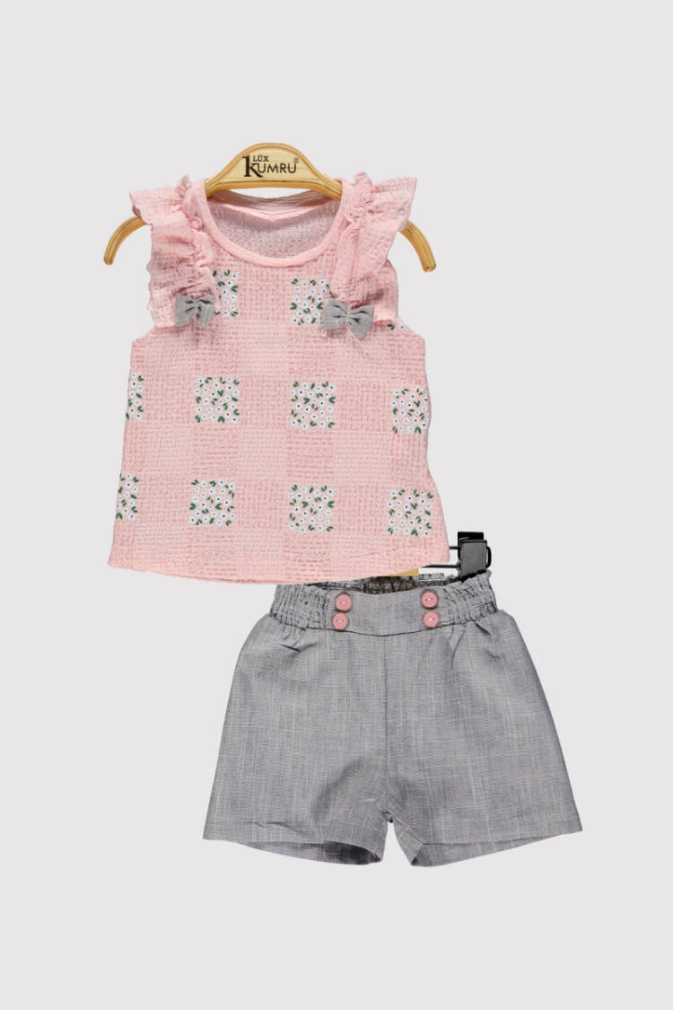 Baby Girl Shorts Set 6-18M - Brand: Kumru Bebe - Kids & Baby Clothes Wholesale - Globality Store