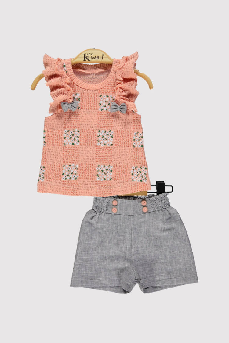 Baby Girl Shorts Set 6-18M - Brand: Kumru Bebe - Kids & Baby Clothes Wholesale - Globality Store